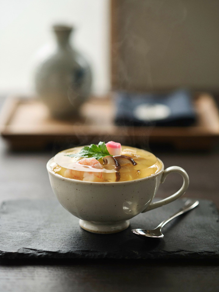 Заварной паровой омлет тяванмуси (Chawanmushi)