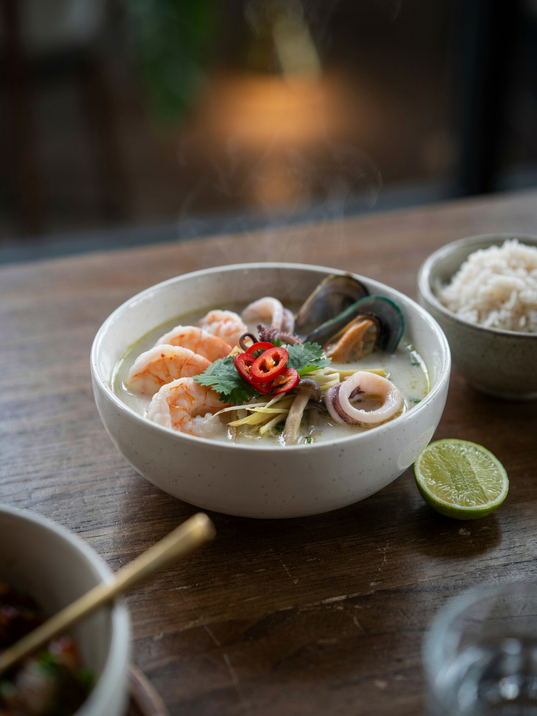 Том кха с морепродуктами (Tom kha talay)