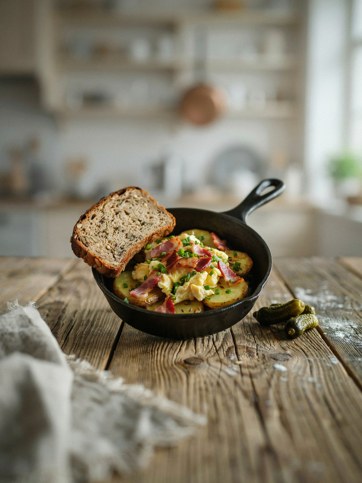 Бауэрнфрюштюк (Bauernfrühstück) - крестьянский завтрак с яйцом