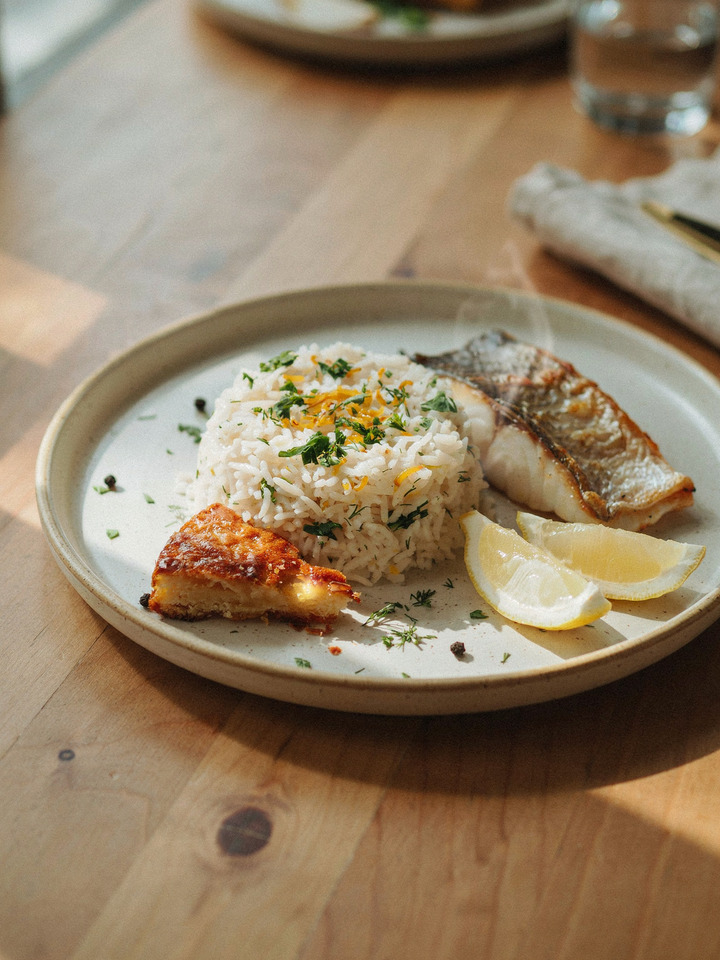 Сабзи полоу с рыбой (Sabzi Polo ba Mahi)