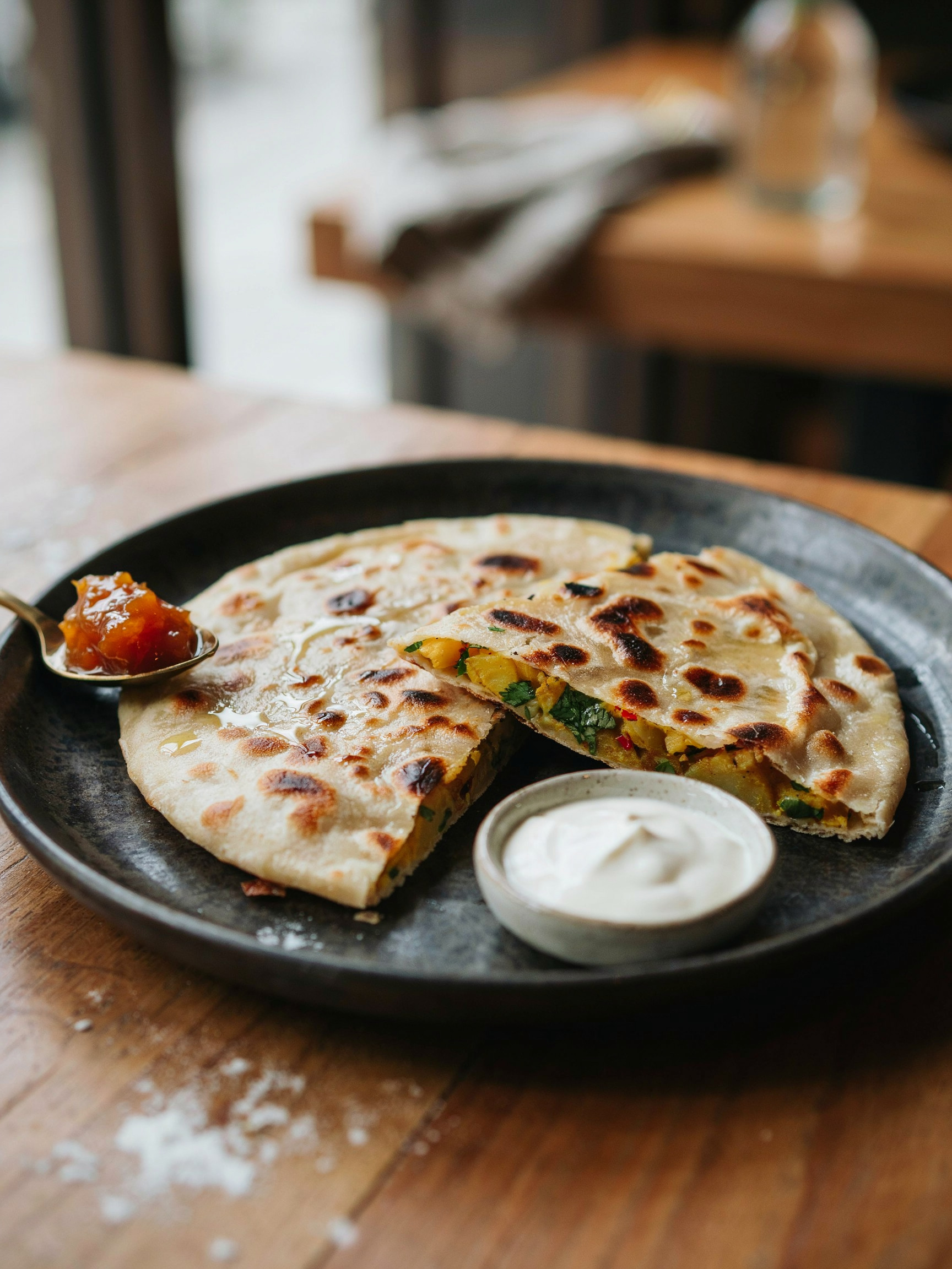 Алу паратха с картофелем (Aloo Paratha)