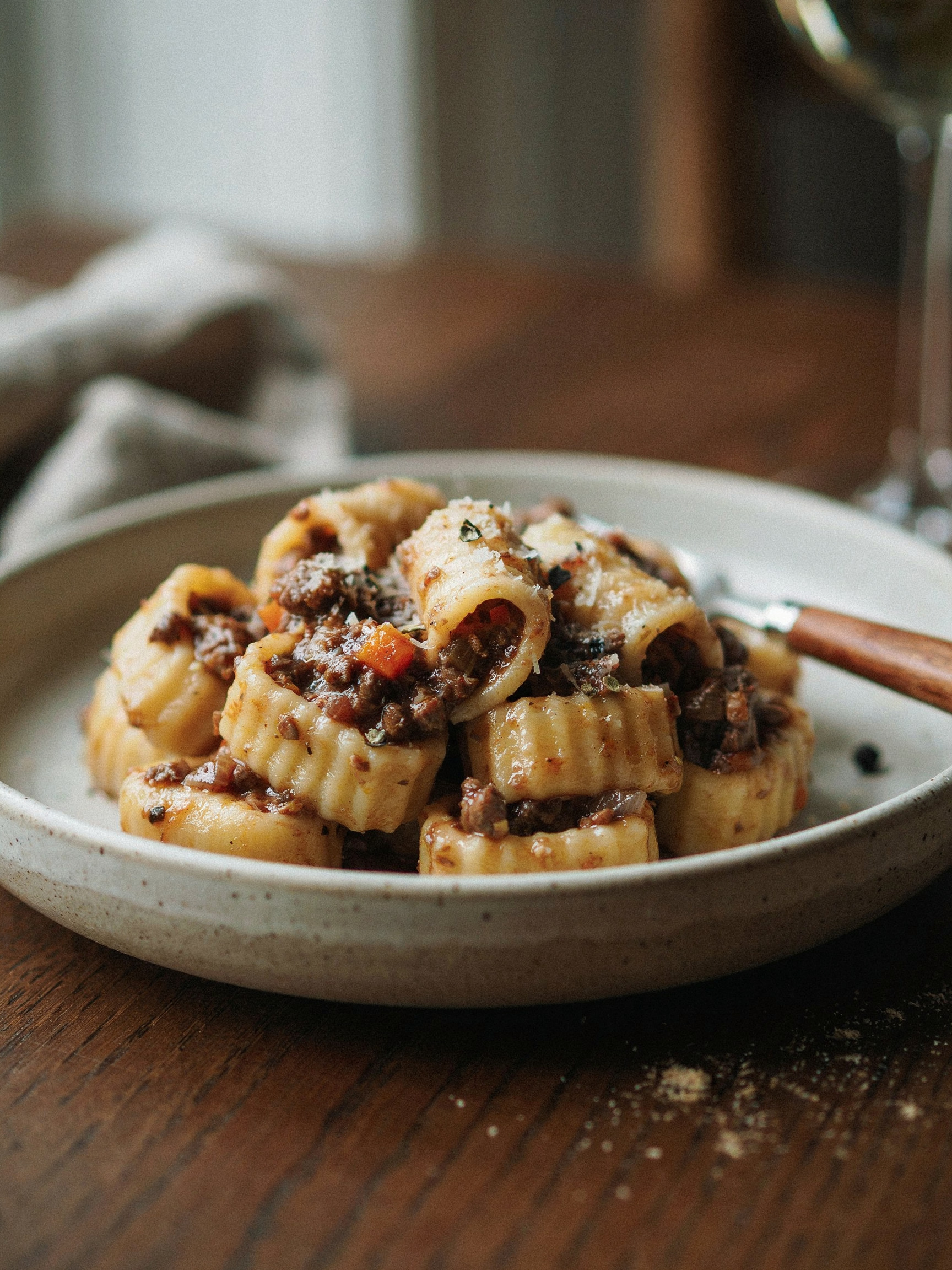 Гарганелли с мясным рагу (Garganelli al ragù)