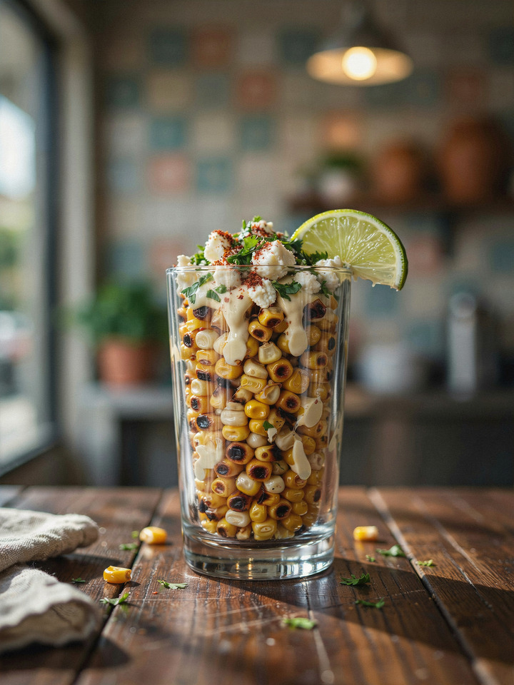 Эскитес, кукуруза в чашке (Esquites)
