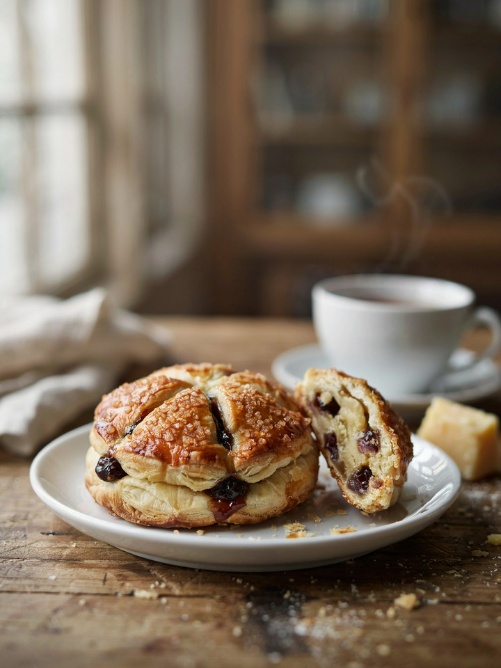Эклс-кейк, слойка с изюмом (Eccles cake)