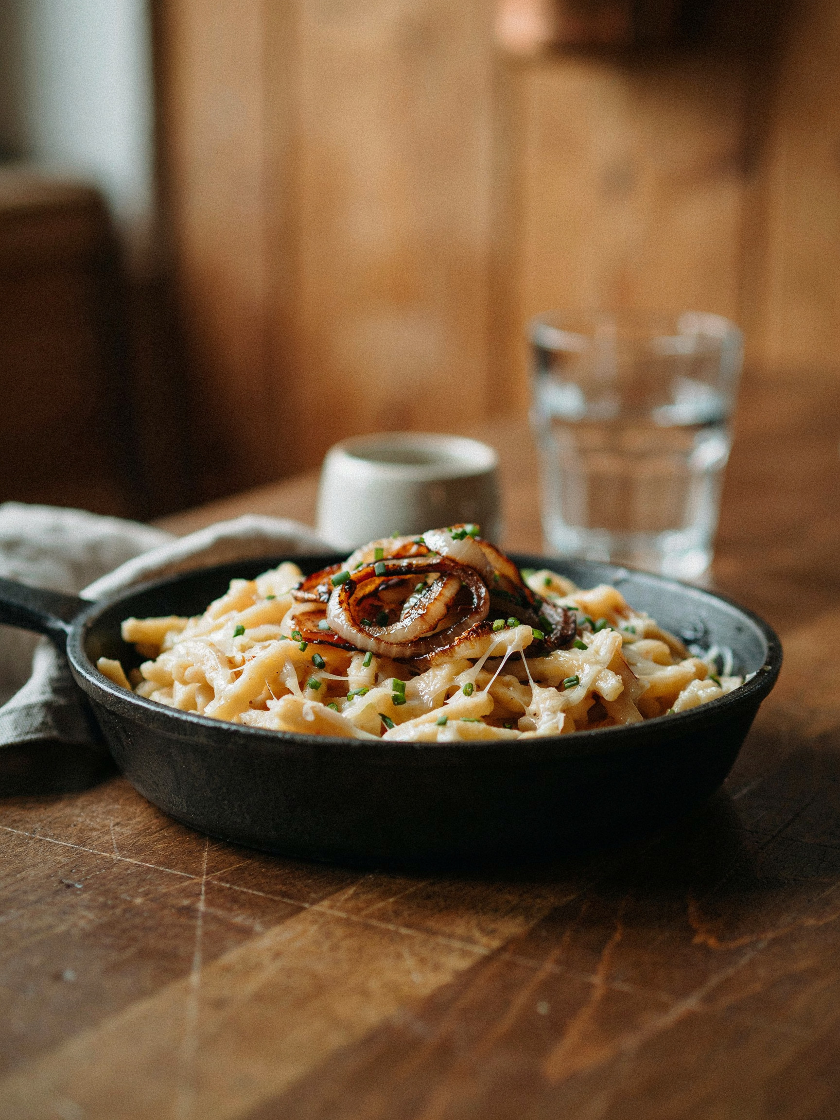 Сырные шпецле (Käsespätzle)