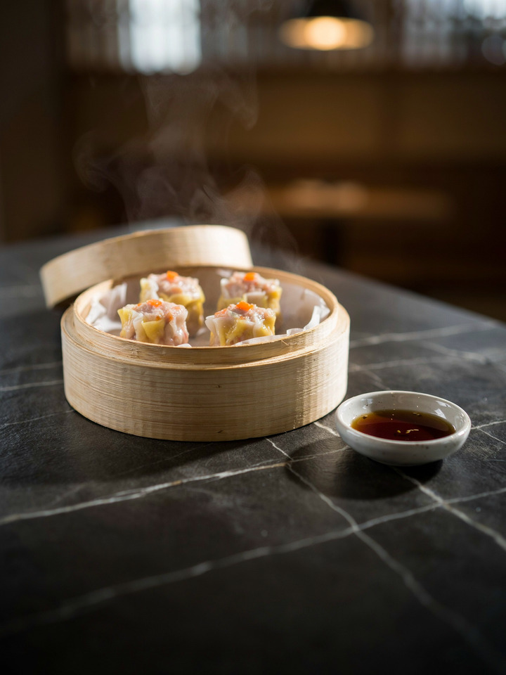 Пельмени сяомай со свининой и креветками (Siu Mai)