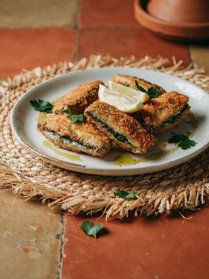Сардины фаршированные по-мароккански (Sardines farcies)