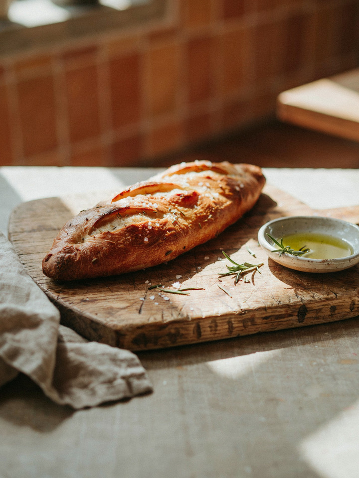 Фугас, прованский хлеб с травами (Fougasse)
