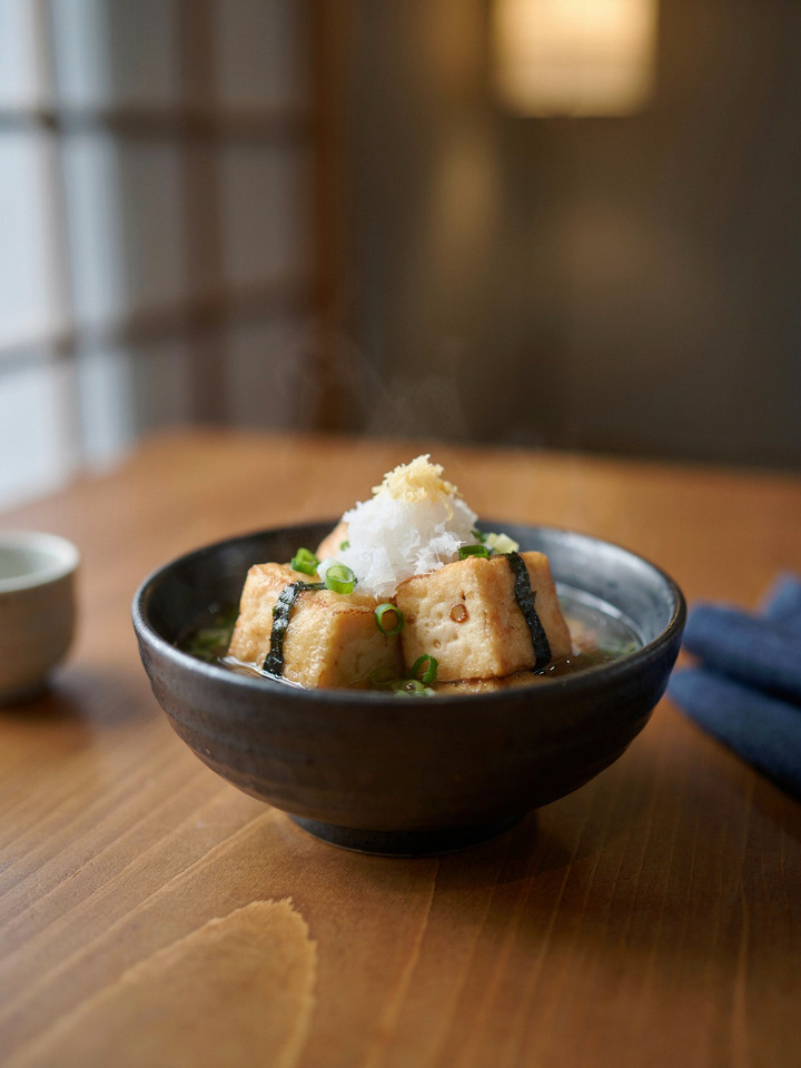 Жареный тофу агэдаси (Agedashi dofu)