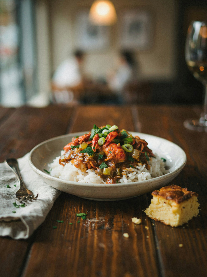 Этуфе из раков (Crawfish étouffée)