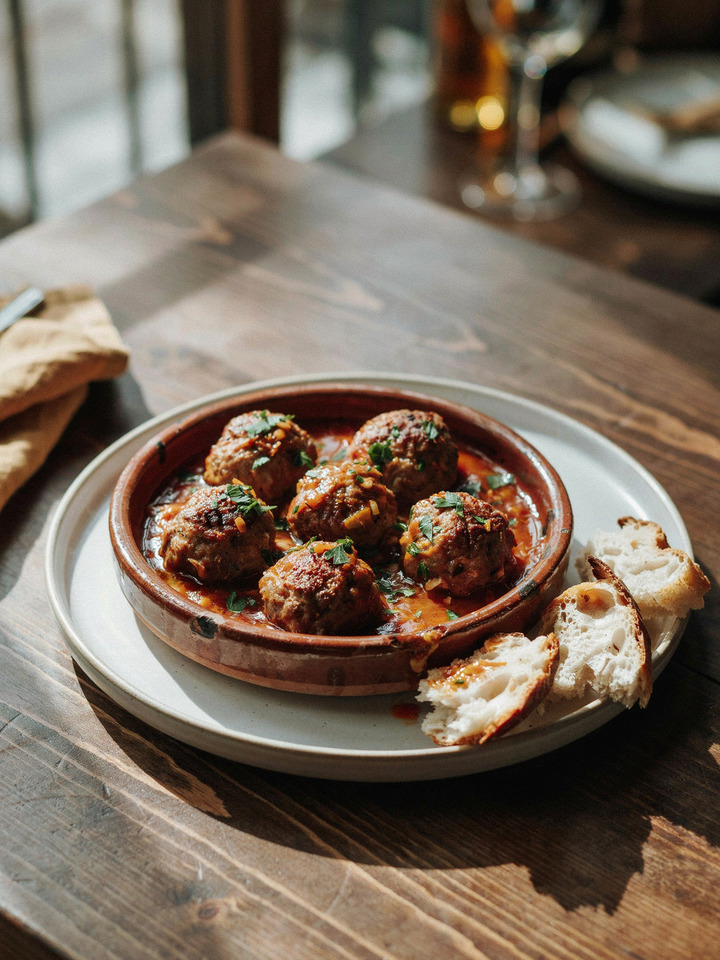 Альбондигас в томатном соусе (Albóndigas en salsa)
