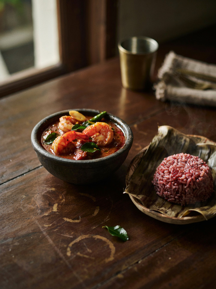 Креветки конджу масала (Konju Masala)