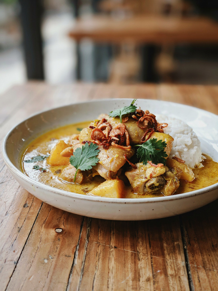 Жёлтое карри с курицей (Gaeng kari gai)