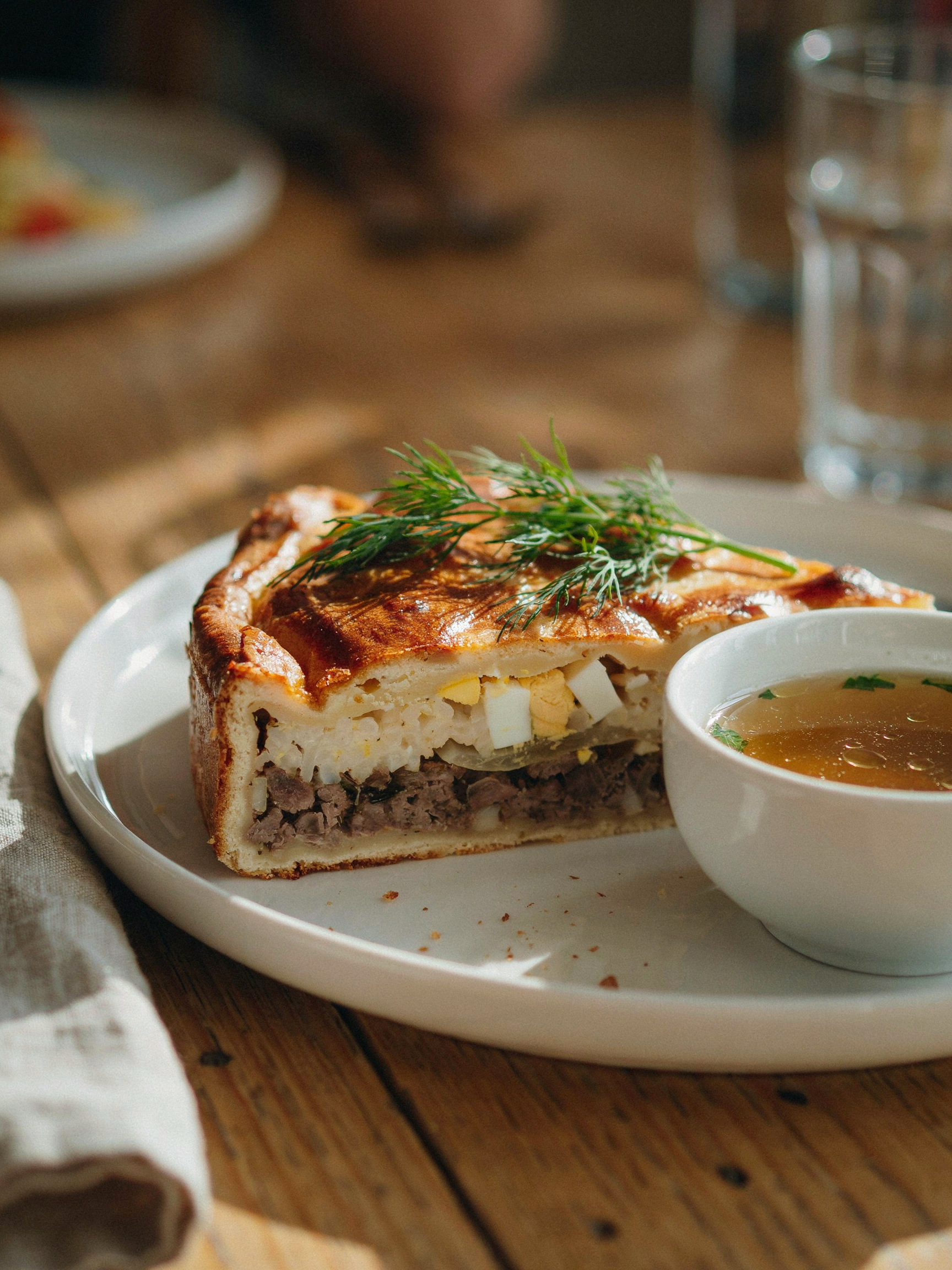 Кулебяка с мясом