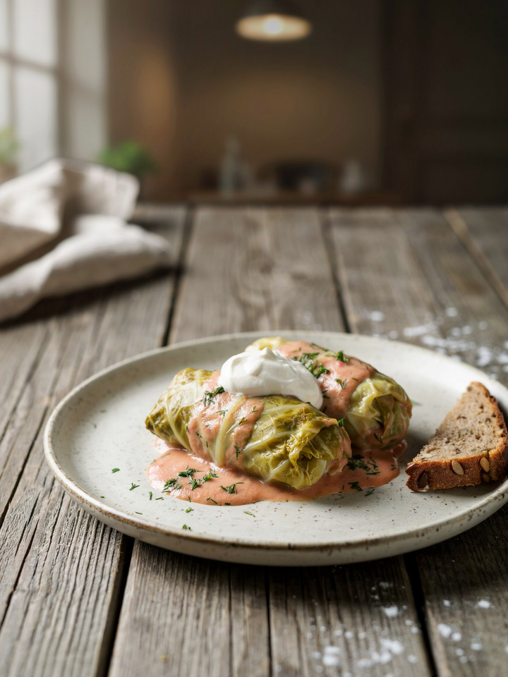 Голубцы из кукурузной крупы по-карпатски